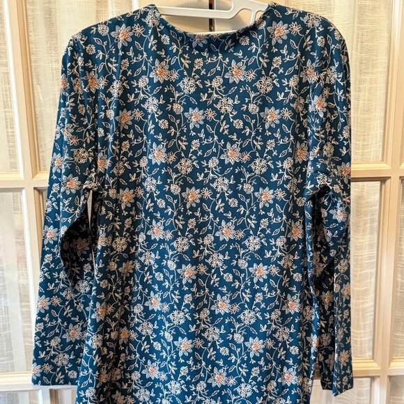 Pure Jill Long Sleeve Floral Tunic Top - Picture 4 of 4